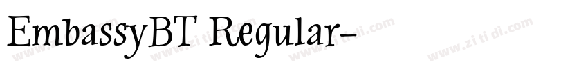 EmbassyBT Regular字体转换